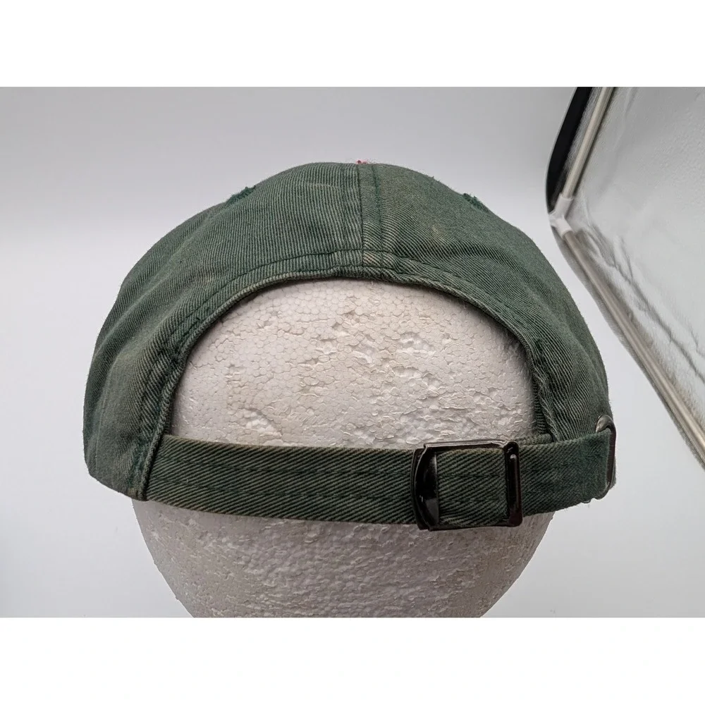 Polo Ralph Lauren Green Chenille P Patch Baseball Cap Adjustable Hat